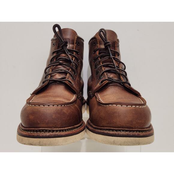 Red Wing Heritage 6" MOC Toe Boots Mens 1907 Copper Rough & Tough Sz 10.5 D - Picture 4 of 9